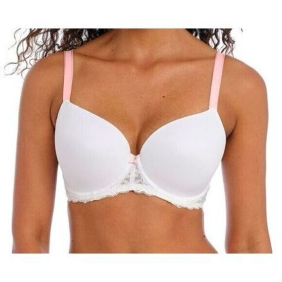Freya Women’s Size 36H Offbeat Seam Free Moulded Cup Bra White New With Tag’s - Picture 1 of 11